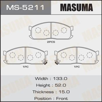 MASUMA MS-5211 - Jeu de mâchoires de frein cwaw.fr