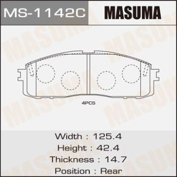 MASUMA MS-1142 - Jeu de mâchoires de frein cwaw.fr