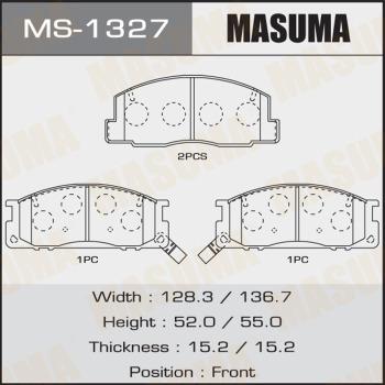 MASUMA MS-1327 - Jeu de mâchoires de frein cwaw.fr