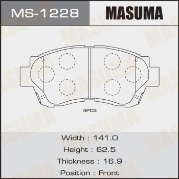 MASUMA MS-1228 - Jeu de mâchoires de frein cwaw.fr