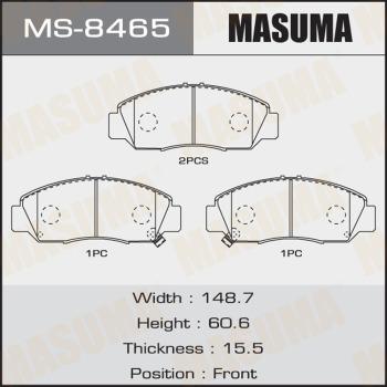 MASUMA MS-8465 - Jeu de mâchoires de frein cwaw.fr