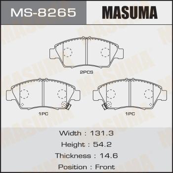 MASUMA MS-8265 - Jeu de mâchoires de frein cwaw.fr