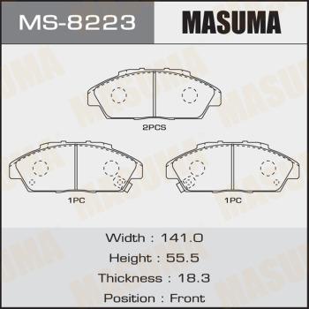 MASUMA MS-8223 - Jeu de mâchoires de frein cwaw.fr