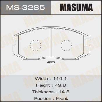 MASUMA MS-3285 - Jeu de mâchoires de frein cwaw.fr