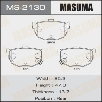 MASUMA MS-2130 - Jeu de mâchoires de frein cwaw.fr