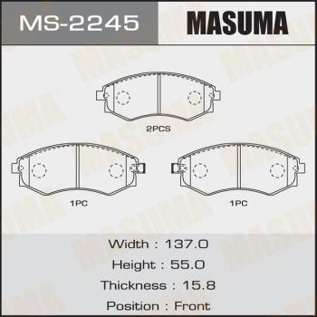 MASUMA MS-2245 - Jeu de mâchoires de frein cwaw.fr