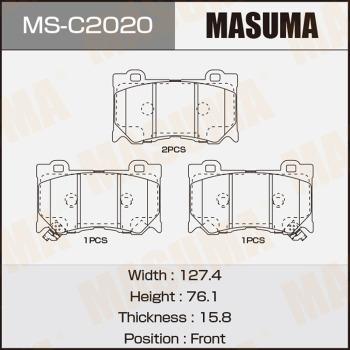 MASUMA MS-C2020 - Jeu de mâchoires de frein cwaw.fr