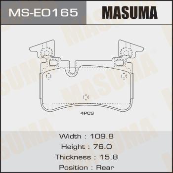 MASUMA MS-E0165 - Jeu de mâchoires de frein cwaw.fr