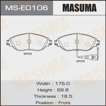 MASUMA MS-E0106 - Jeu de mâchoires de frein cwaw.fr