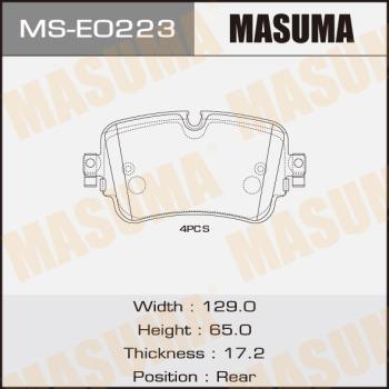 MASUMA MS-E0223 - Jeu de mâchoires de frein cwaw.fr