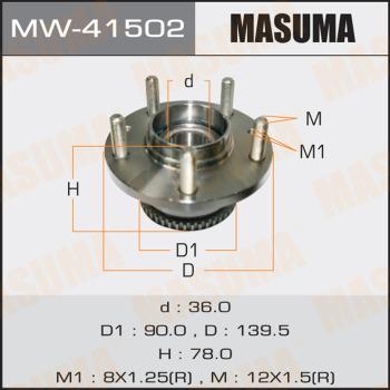 MASUMA MW41502 - Moyeu de roue cwaw.fr