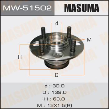 MASUMA MW-51502 - Moyeu de roue cwaw.fr