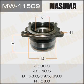 MASUMA MW-11509 - Kit de roulements de roue cwaw.fr