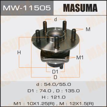 MASUMA MW-11505 - Moyeu de roue cwaw.fr