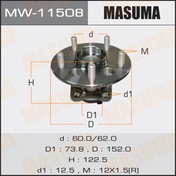 MASUMA MW11508 - Moyeu de roue cwaw.fr