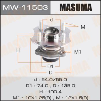 MASUMA MW11503 - Moyeu de roue cwaw.fr