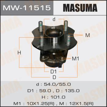 MASUMA MW11515 - Moyeu de roue cwaw.fr