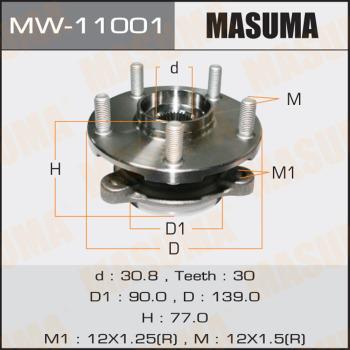 MASUMA MW-11001 - Moyeu de roue cwaw.fr