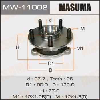 MASUMA MW-11002 - Moyeu de roue cwaw.fr