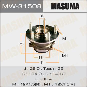 MASUMA MW-31508 - Moyeu de roue cwaw.fr