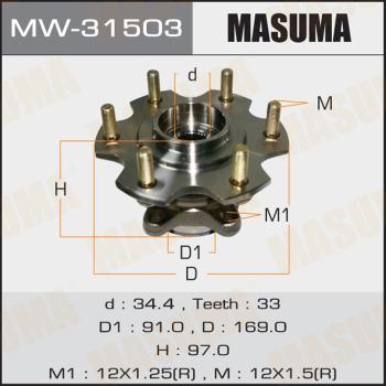 MASUMA MW-31503 - Moyeu de roue cwaw.fr