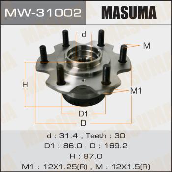 MASUMA MW-31002 - Moyeu de roue cwaw.fr