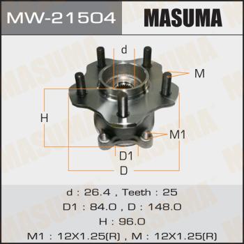 MASUMA MW-21504 - Moyeu de roue cwaw.fr