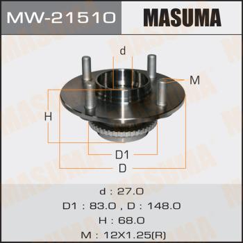 MASUMA MW-21510 - Moyeu de roue cwaw.fr