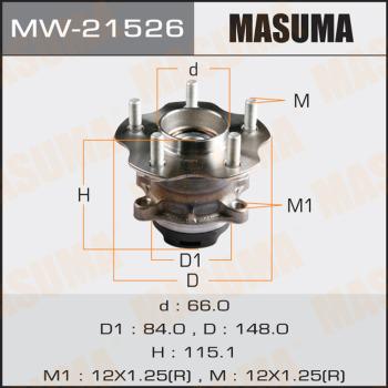 MASUMA MW21526 - Moyeu de roue cwaw.fr