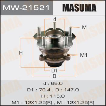 MASUMA MW-21521 - Moyeu de roue cwaw.fr