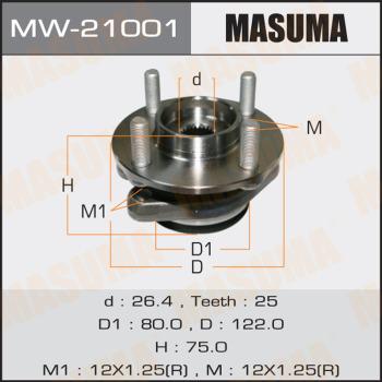 MASUMA MW-21001 - Moyeu de roue cwaw.fr