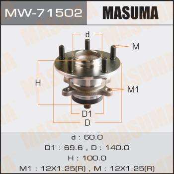 MASUMA MW-71502 - Moyeu de roue cwaw.fr