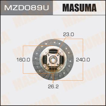 MASUMA MZD089U - Disque d'embrayage cwaw.fr