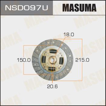 MASUMA NSD097U - Disque d'embrayage cwaw.fr