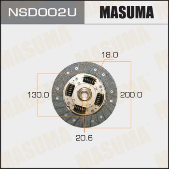 MASUMA NSD002U - Disque d'embrayage cwaw.fr