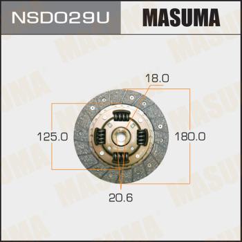 MASUMA NSD029U - Disque d'embrayage cwaw.fr