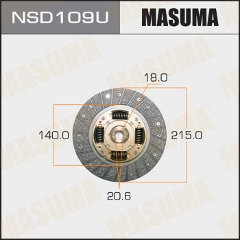 MASUMA NSD109U - Disque d'embrayage cwaw.fr