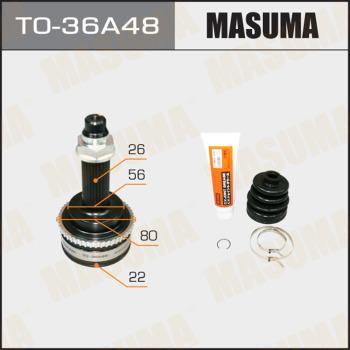 MASUMA TO-36A48 - Jeu de joints, arbre de transmission cwaw.fr