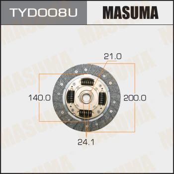 MASUMA TYD008U - Disque d'embrayage cwaw.fr