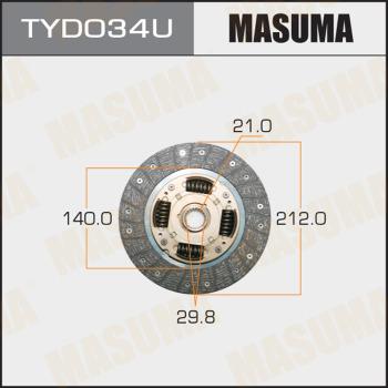 MASUMA TYD034U - Disque d'embrayage cwaw.fr