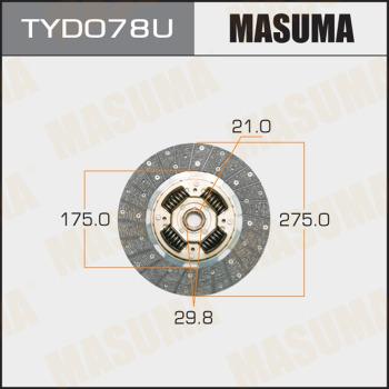 MASUMA TYD078U - Disque d'embrayage cwaw.fr