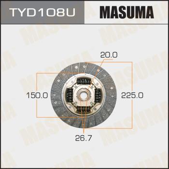 MASUMA TYD108U - Disque d'embrayage cwaw.fr