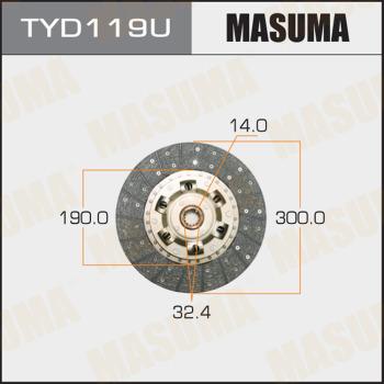 MASUMA TYD119U - Disque d'embrayage cwaw.fr