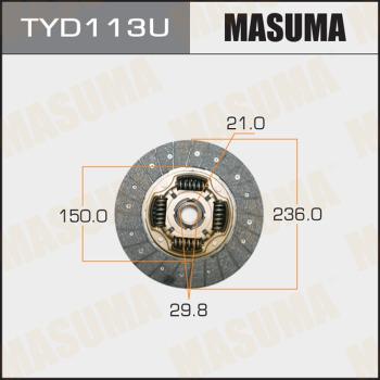 MASUMA TYD113U - Disque d'embrayage cwaw.fr