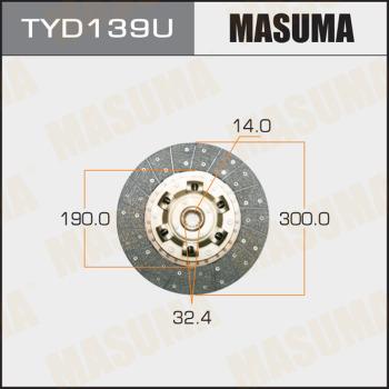 MASUMA TYD139U - Disque d'embrayage cwaw.fr