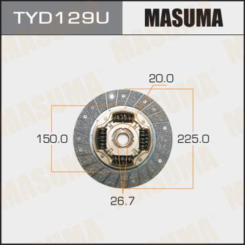 MASUMA TYD129U - Disque d'embrayage cwaw.fr