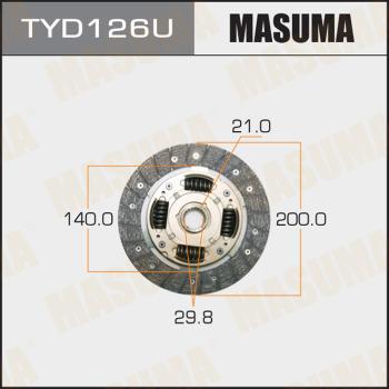 MASUMA TYD126U - Disque d'embrayage cwaw.fr