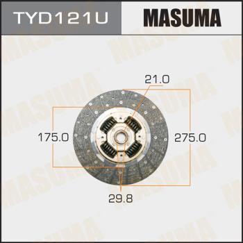 MASUMA TYD121U - Disque d'embrayage cwaw.fr