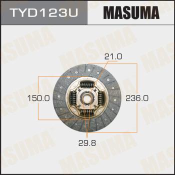 MASUMA TYD123U - Disque d'embrayage cwaw.fr