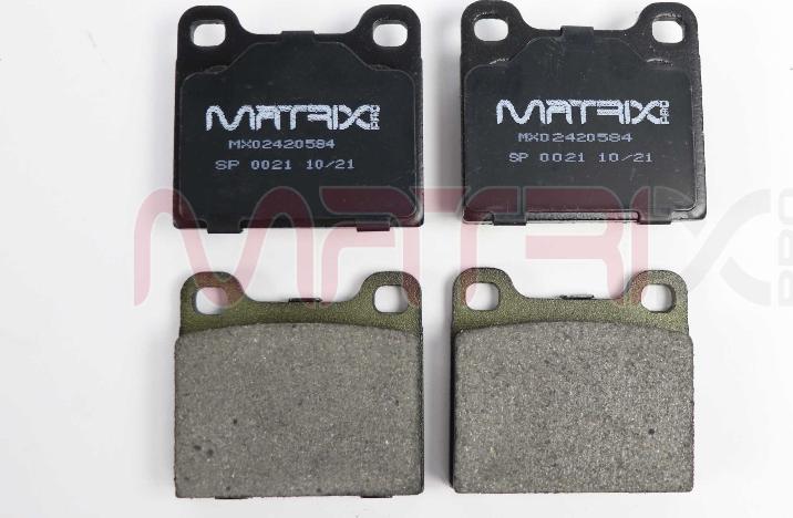 MATRIX PRO MX02420584 - Kit de plaquettes de frein, frein à disque cwaw.fr